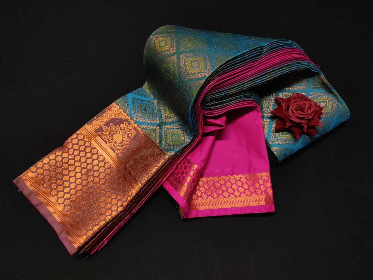 Fancy Semi Soft Silk saree