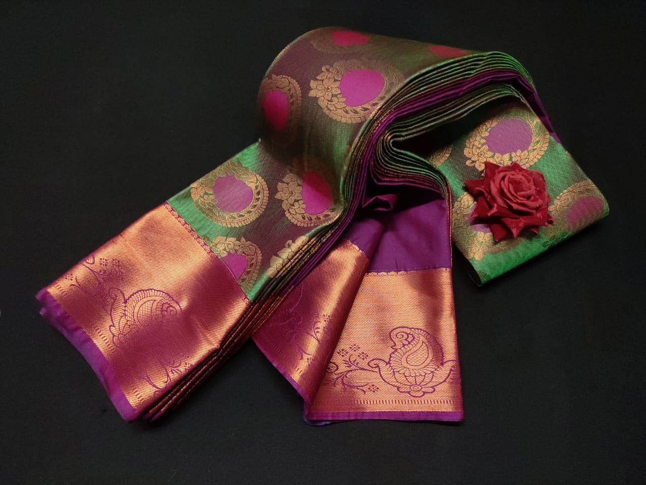 Fancy Semi Soft Silk saree